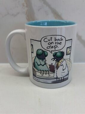 Vintage Hallmark Shoebox ‘Cut Back on the Crap’ Doctor Fly Comic Ceramic Mug 80s